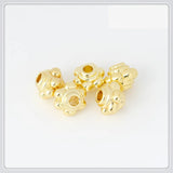 50 PCS Metal Brass Lantern Spacer Beads for Jewelry Making