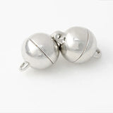 50 PCS Rhodium Plated Necklace Clasps Magnetic Buckle DIY Jewelry
