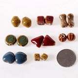 50 Ceramic Beads DIY Porcelain Spacer Jewelry Making