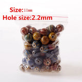 50 Ceramic Beads DIY Porcelain Spacer Jewelry Making