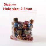 50 Ceramic Beads DIY Porcelain Spacer Jewelry Making
