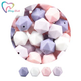 50 PCS Silicone Icosahedron Beads BPA Baby Teething Teether DIY Jewelry