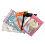 50 Holographic Ziplock Bags for DIY Jewelry Storage