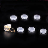50 PCS Silicone Ear Clip Pad Protective Sleeve DIY Earring Accessories