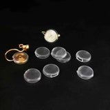 50 PCS Silicone Ear Clip Pad Protective Sleeve DIY Earring Accessories