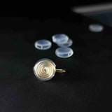 50 PCS Silicone Ear Clip Pad Protective Sleeve DIY Earring Accessories