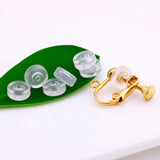 50 PCS Silicone Anti-Pain Ear Clip Pad for Earrings DIY Jewelry