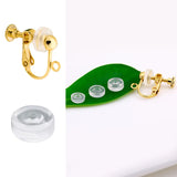 50 PCS Soft Silicone Anti-Pain Pad Ear Clip for Earrings DIY Jewelry