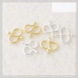50 PCS Gold Plated Necklace S Button Bracelet Necklace Buckle