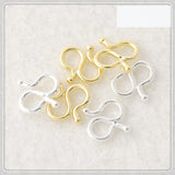 50 PCS Gold Plated Necklace S Button Bracelet Necklace Buckle
