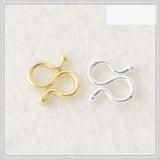 50 PCS Gold Plated Necklace S Button Bracelet Necklace Buckle
