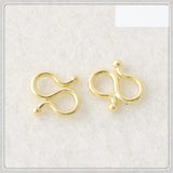 50 PCS Gold Plated Necklace S Button Bracelet Necklace Buckle