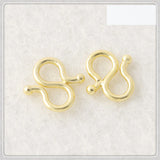 50 PCS Gold Plated Necklace S Button Bracelet Necklace Buckle