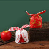 50 PCS Christmas Rabbit Ear Bags Cookie Plastic Bags&Candy Gift Bags