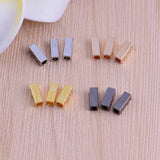 50 PCS Copper Cube Tube Charm For Jewelry DIY Making