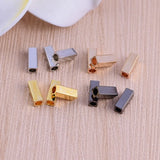 50 PCS Copper Cube Tube Charm For Jewelry DIY Making