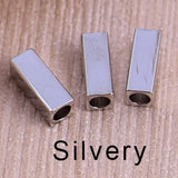 50 PCS Copper Cube Tube Charm For Jewelry DIY Making
