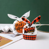 50 PCS Halloween Bunny Ears Bag Plastic Bags for Cookie & Candy Gift Kits