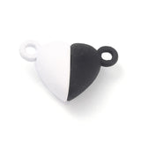 50 Pairs Magnetic Love Heart Clasps for DIY Couple Bracelets Necklace