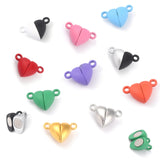 50 Pairs Magnetic Love Heart Clasps for DIY Couple Bracelets Necklace