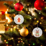 50 Pcs Clear Round Christmas Ornament Blanks Acrylic Blanks Hole Circle