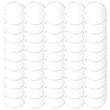 50 Pcs 3 Inch Acrylic Blanks Transparent Circle Ornament