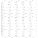 50 Pcs Clear Round Christmas Ornament Blanks Acrylic Blanks Hole Circle