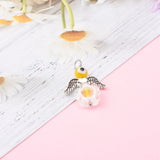 50 Pcs Angel Fairy Glass Pendants Evil Eye Lampwork Beads Charms