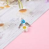 50 Pcs Angel Fairy Glass Pendants Evil Eye Lampwork Beads Charms