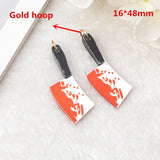 50 Pcs Acrylic Halloween Weapon Blood Charms for Earrings & Necklaces