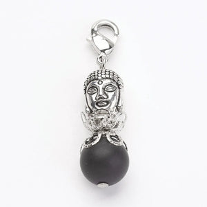 50 Pcs Buddha Heads Charms for DIY Jewelry Making