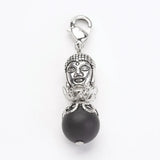 50 Pcs Buddha Heads Charms for DIY Jewelry Making