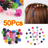 50 Pcs Flower Hair Clip Bow Hair Claws for Girls Kids