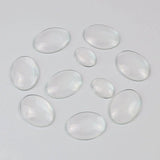 50 Pcs Pendant Tray Jewelry Findings Supplies Crystal Flat Back