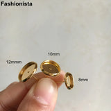 50 Pcs Gold Brass Earrings Cups, DIY Earrings Supplies - AB
