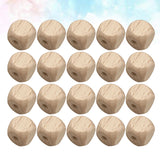 50 Pcs Wooden Square Beads DIY Beading Kits for Bracelets