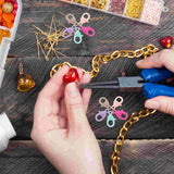 50 Pcs Key Chain Accessories Jewelry Findings Kit DIY Accessory