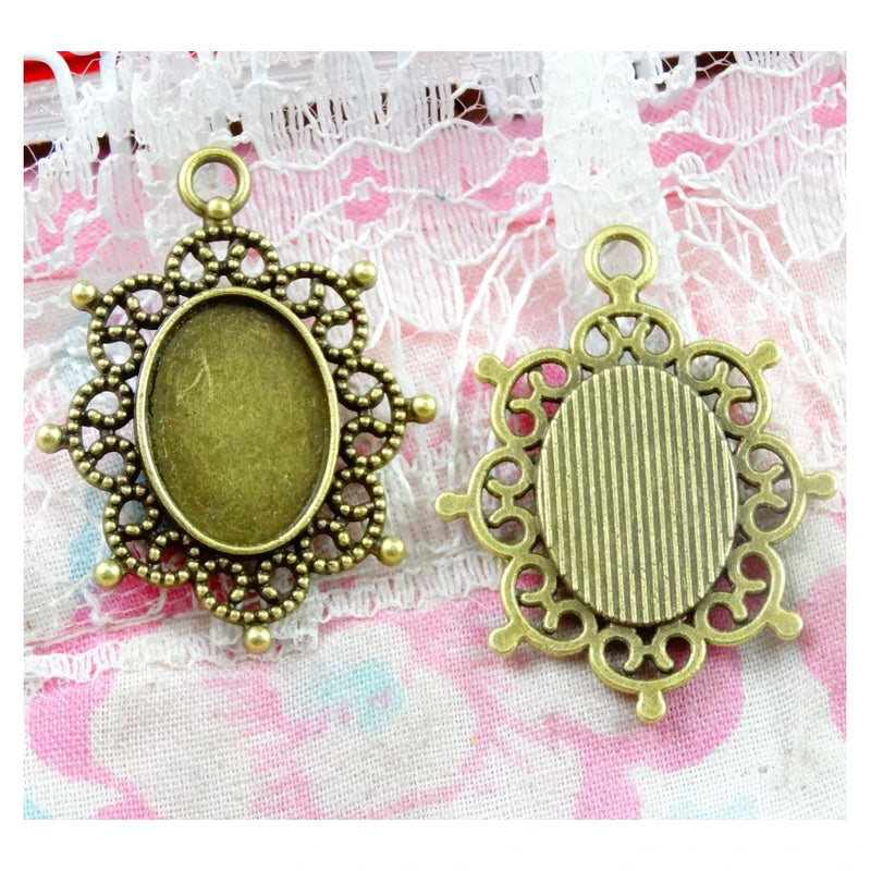 50 Pcs 10*14MM Vintage Zinc Alloy Pendant DIY Jewelry Making