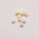 50 Pcs/Lot 3mm 4mm Natural Rice-Shaped Freshwater Pearls JA0250