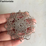 50 Pcs Metal Filigree Flowers Gold/Steel/Bronze Ornament