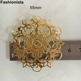 50 Pcs Metal Filigree Flowers Gold/Steel/Bronze Ornament