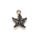 50 Pcs Drip Oil Alloy Pendant Necklace Earrings DIY Jewelry Accessories