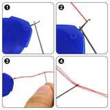 50 Pcs Plastic Threader Hook DIY Tools Craft Accessories