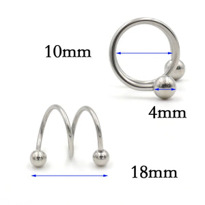 Set of 50 Punk Ear Clip Cuff Wrap Earrings for Women