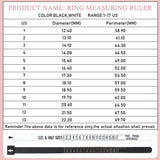 50 Pcs Ring Sizer Set 1-17 US Rings Size Plastic Finger Gauge For Women Men