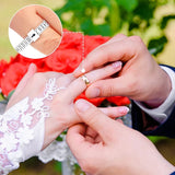 50 Pcs Ring Sizer Measuring Set 1-17 US Rings Size Plastic Finger Sizing Gauge
