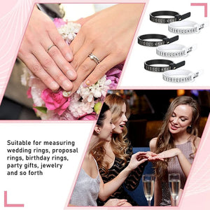 50 Pcs Ring Sizer Set 1-17 US Rings Size Plastic Finger Gauge For Women Men