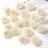 50 Pcs Silk Rose Artificial Flowers Wedding Decor Home DIY Bridal Hair