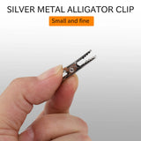 50 Pcs Silver Tone Metal Clip Wire Binder Clips for Paper Document Office Supply