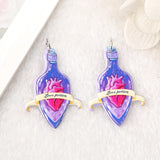 50 Pcs Spooky Valentine Charms Crystal Acrylic Jewelry Findings